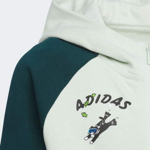 Adidas Casual Sportswear LK GFX FZHD 2 Piece Set Kids’