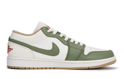 Jordan Air Jordan 1 Vintage Basketball Shoes Men’s Low Top White/Green