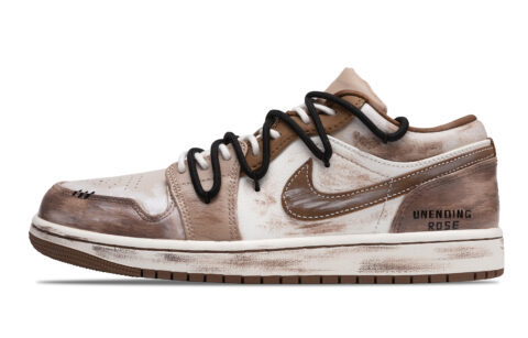 Jordan Air Jordan 1 Cushioning Slip Resistant Abrasion Resistant Low top Skateboard Shoes Men’s Brown