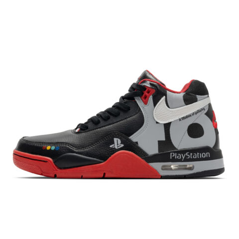 Nike Flight Legacy Frenzied Spirit Racing Slip Resistant Mid top Vintage Basketball Shoes Unisex Black