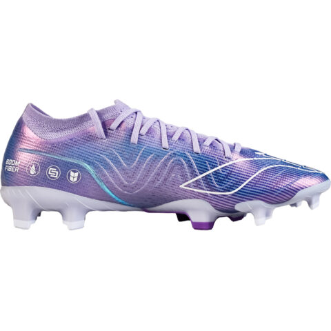 Li Ning FG Firm Ground Artificial Turf Synthetic Leather Cushioning, Wear Resistant Soccer Shoes Men’s Blue Purple