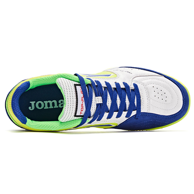 Joma Slip Resistant Abrasion Resistant TF Turf Artificial Turf Soccer Shoes Men’s White Yellow