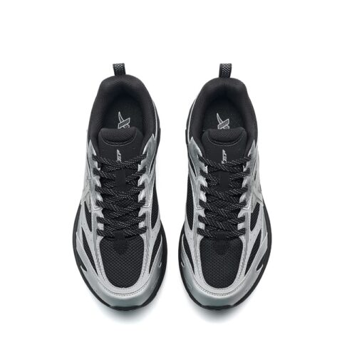 XTEP Dust Free 7.0 Cushioning Support Rebound Low top Casual City Commuting Running Shoes Women’s Black Silver