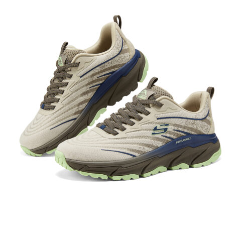 Skechers D’LUX JOURNEY Abrasion Resistant Low top Outdoor Shoes Men’s Beige Blue