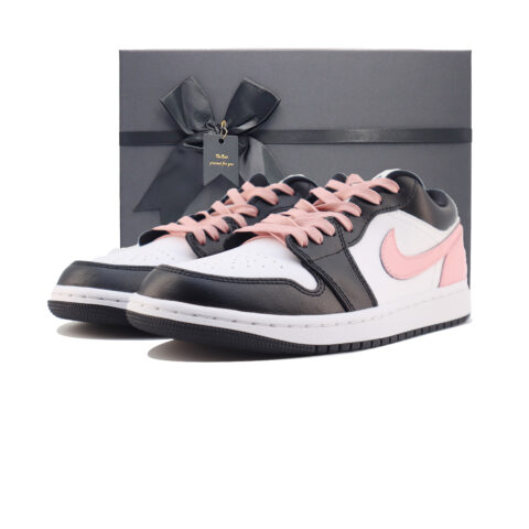 Jordan Air Jordan 1 Slip Resistant Abrasion Resistant Low top Vintage Basketball Shoes Unisex Pink