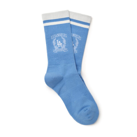 MLB Los Angeles Dodgers FW24 Crew Socks Unisex 1 Pack Sky Blue