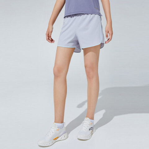 ANTA Variety Training Collection Sports Shorts Women’s Stone Gray Moderate A Line