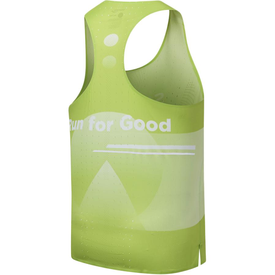 Saucony Running Tank Top Unisex Geometric Yellow Green Combo
