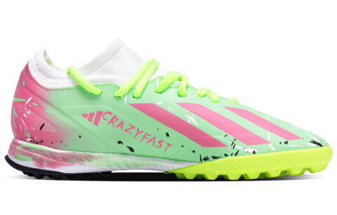 Adidas X Crazyfast.3 Soccer Shoes Unisex Low Top Green/Pink