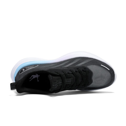 QIAODAN Synthetic Leather, Textile Cushioning Slip Resistant Abrasion Resistant Low top Casual Running Shoes Women’s