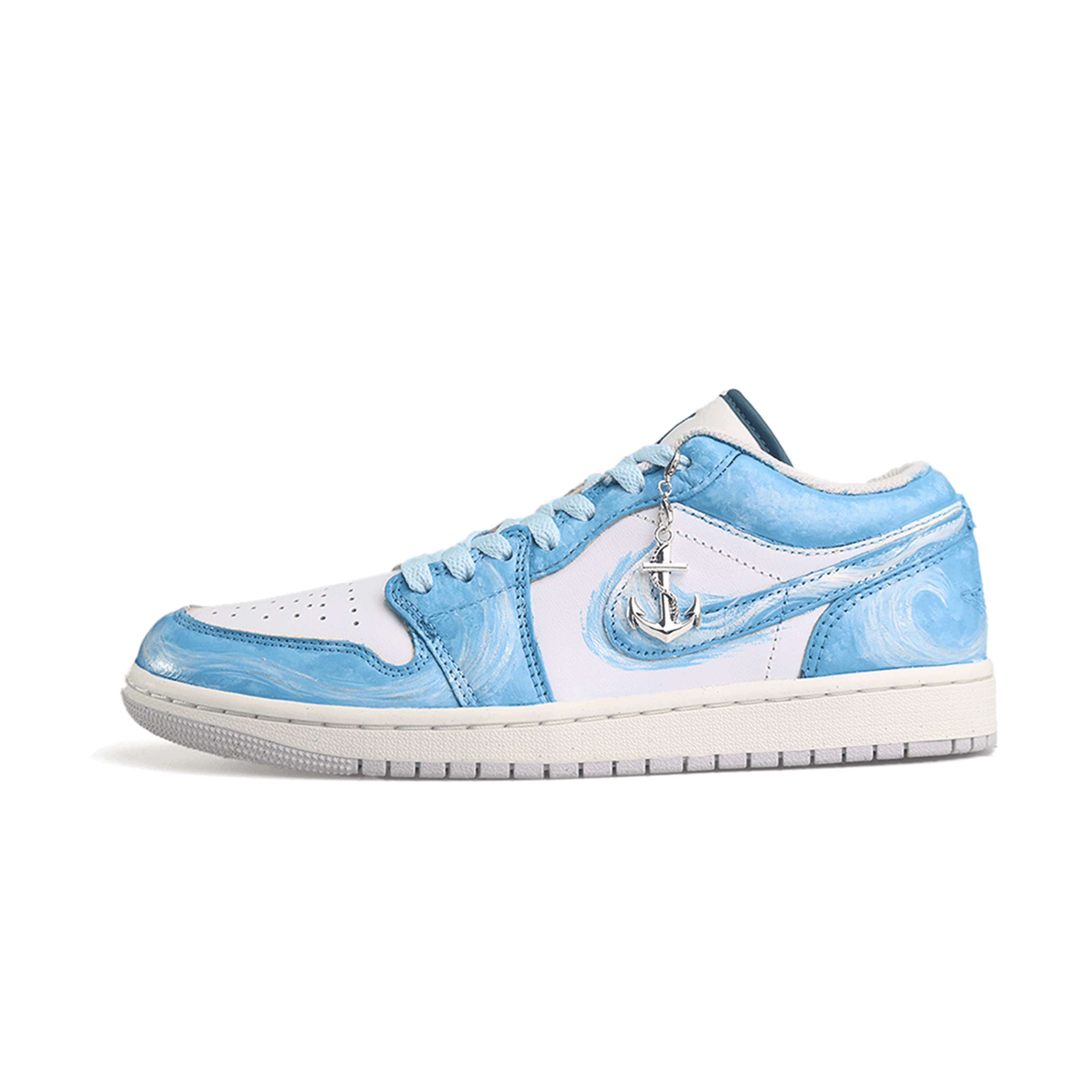 Jordan Air Jordan 1 Deep Sea Journey, Special Shopping Bag Abrasion Resistant Abrasion Resistant Low top