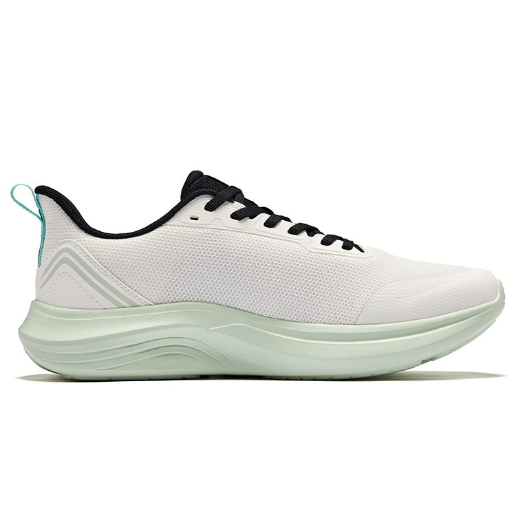 Erke Cushioning Breathable Low top Running Shoes Men’s Microcrystal White Jet Black