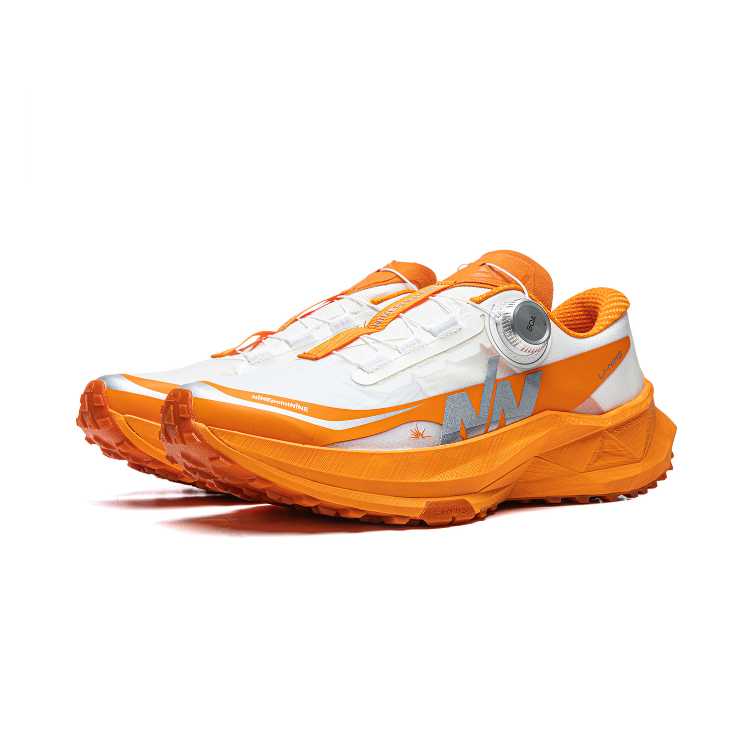 Li Ning De Lucas PRO Running Shoes Unisex Low Top Standard White/Ice Orange