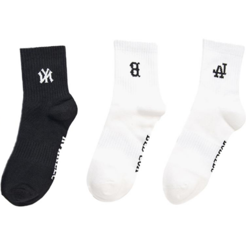 MLB BOSTON REDSOXNew York Yankees Los Angeles Dodgers Crew Socks Unisex 3 Pack