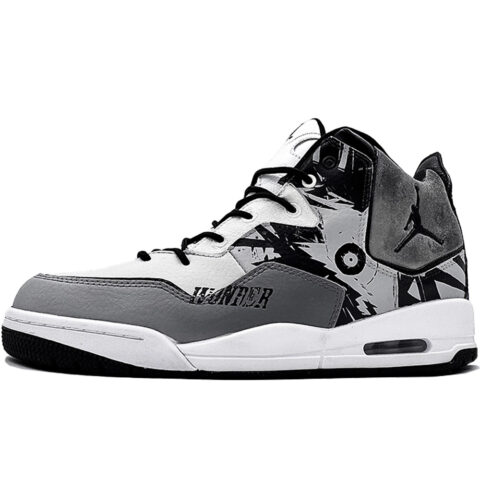 Jordan Courtside 23 Eye Of Reincarnation Mid top Vintage Basketball Shoes Men’s Black White