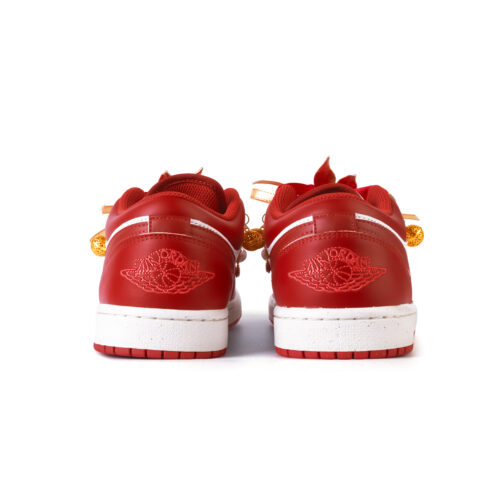 Jordan Air Jordan 1 Love Of The Century Anti-Slip Wear-Resistant Low-Top Vintage Basketball Shoes Men’s White Red