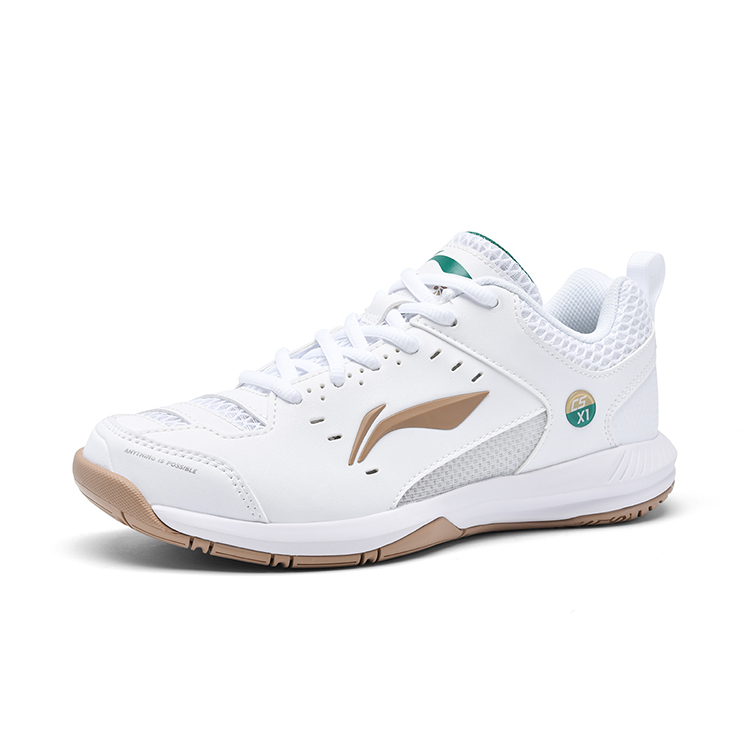 Li Ning Light Feather Cushioning Low top Badminton Shoes Unisex White