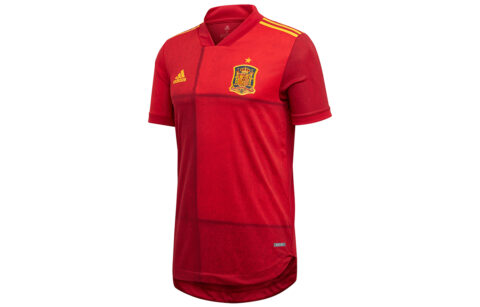 Adidas Soccer Jerseys Men's Red Moderate Straight Fit
