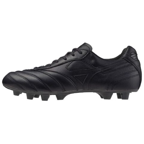 Mizuno MORELIA 2 Artificial Leather, Leather Slip Resistant Abrasion Resistant Soccer Shoes Unisex Black