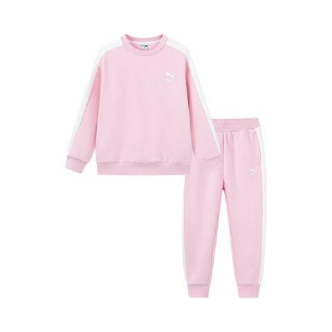 PUMA Casual Sportswear T7Sportstyle 2 Piece Set Dream Pink Children Aged 3 7 Years Old