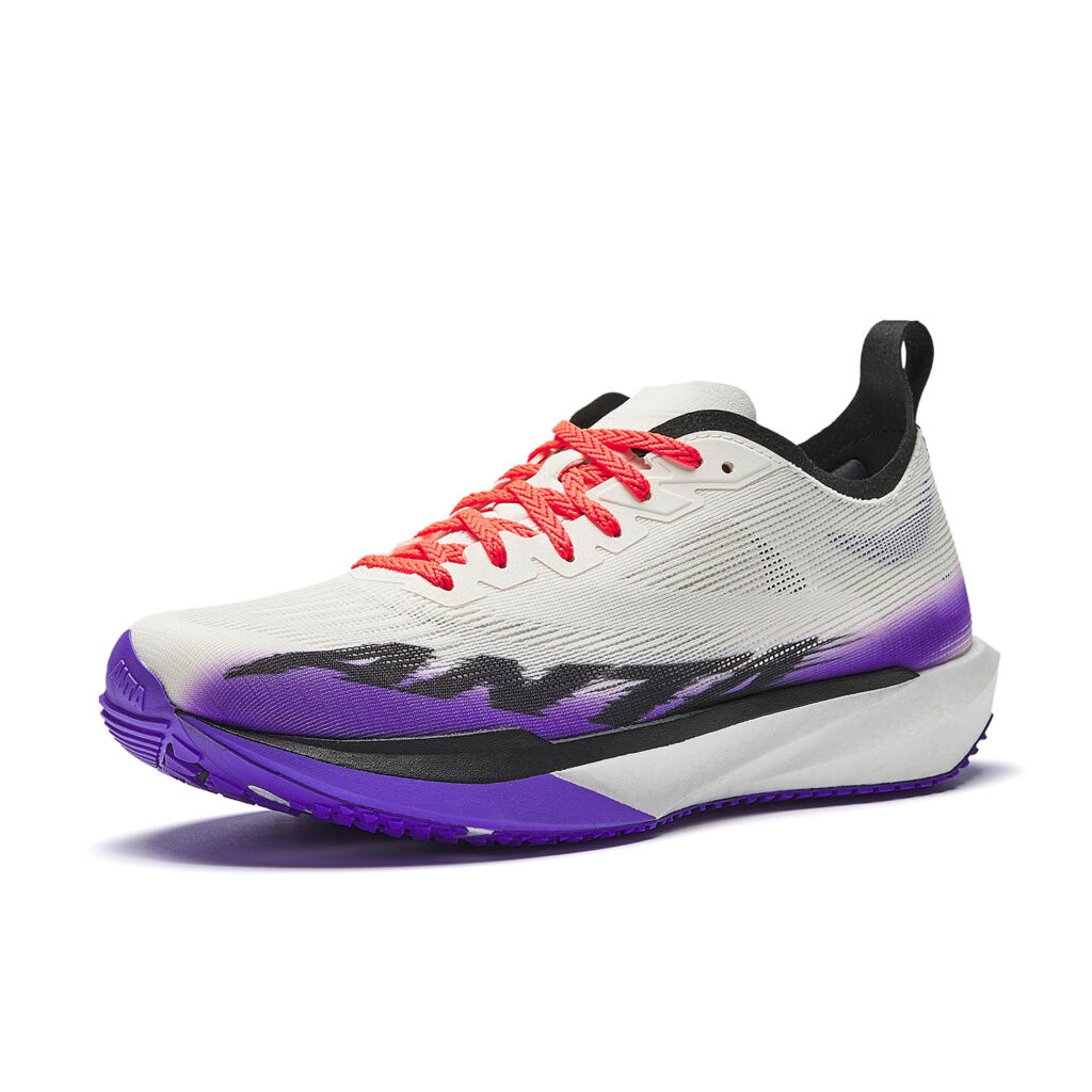 Anta Cushioning Abrasion Resistant Low top Nitrogen Technology Racing Running Shoes Men’s White Black Purple
