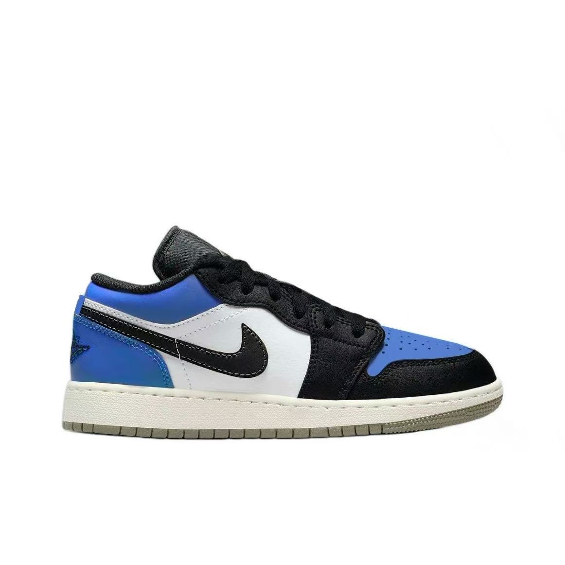 Jordan Air Jordan 1 Little Lightning Leather Abrasion Resistant Abrasion Resistant Low top Vintage Basketball Shoes