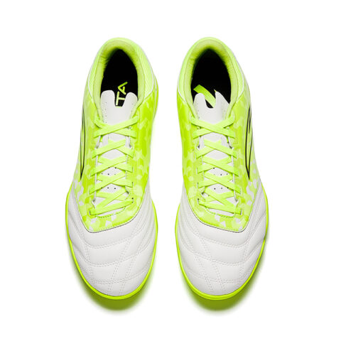 Anta TF Turf Abrasion Resistant Slip Resistant Soccer Shoes Men’s White Green