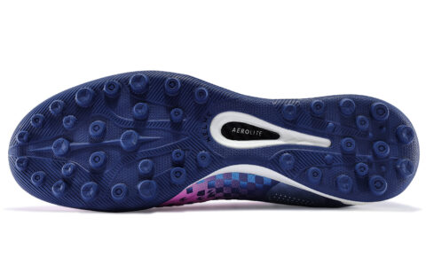 KELME Master 2.0 TF Turf Soccer Shoes Unisex Dark Blue Neon Pink