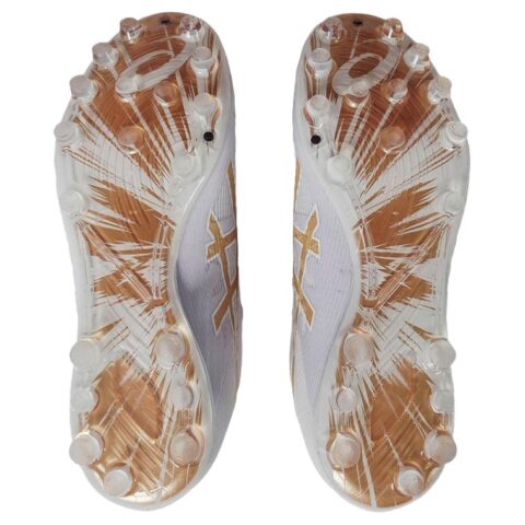 ASICS DS LIGHT ACROS PRO 3 Abrasion Resistant Soccer Shoes Unisex White Gold