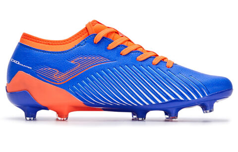 Joma Propulsion FG Firm Ground Natural Grass Slip Resistant Abrasion Resistant Soccer Shoes Men’s Blue Orange
