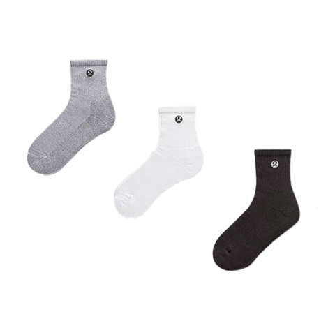 Lululemon Ankle Socks Unisex 3 Pack