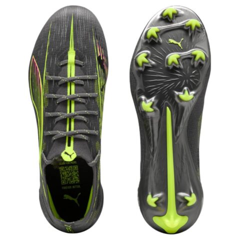 PUMA ULTRA 5 ULTIMATE FG Firm Ground Soccer Shoes Unisex Black Yellow