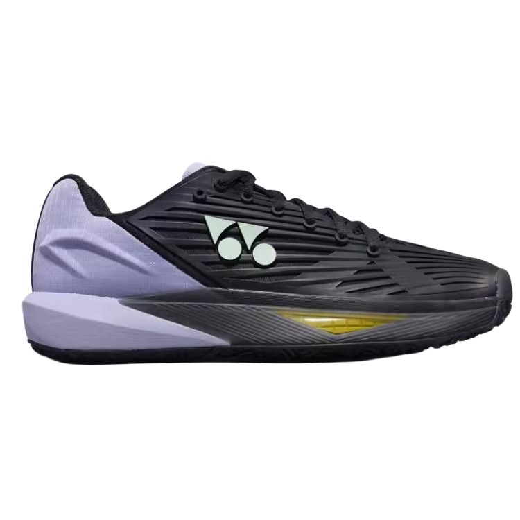 YONEX Slip Resistant Abrasion Resistant Low top Tennis Shoes Unisex Black Purple