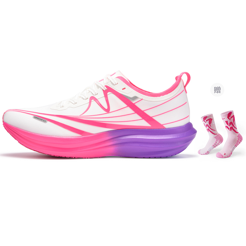 YINSUMAO Mesh Cushioning Slip Resistant Abrasion Resistant Breathable Training Running Shoes Unisex Aurora Purple