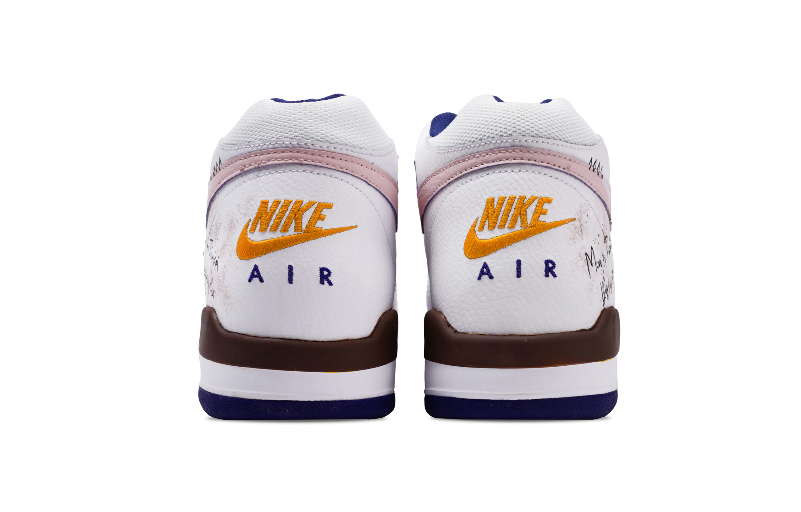 Nike Flight Legacy Rose Story Slip Resistant Abrasion Resistant Mid top Vintage Basketball Shoes Men’s Pink Brown