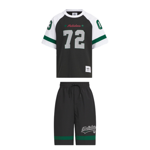 Adidas Originals Casual Sportswear Black/Dark Green Kids'