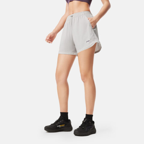 Li Ning Fitness Series Sports Shorts Women’s Calm Gray
