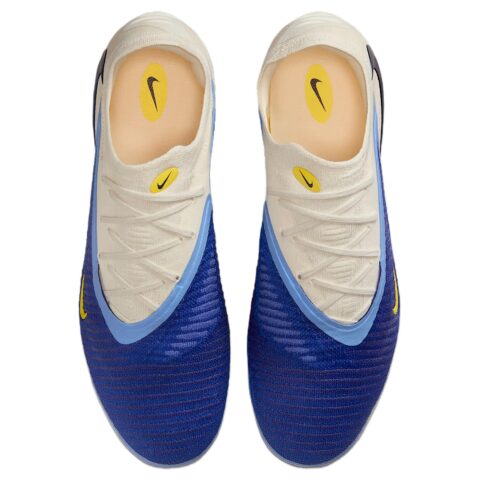 Nike Abrasion Resistant Soccer Shoes Men’s White Blue