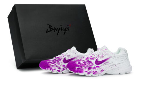 Nike Initiator Slip Resistant Abrasion Resistant Low top Running Shoes Women’s White Purple