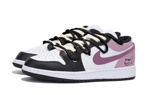 Jordan Air Jordan 1 Vintage Basketball Shoes Men’s Low Top Black Pink