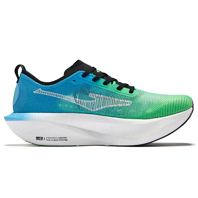 Erke Blue World 3.0 Running Shoes Men’s Low Top Fluorescent Lime Green Pool Blue
