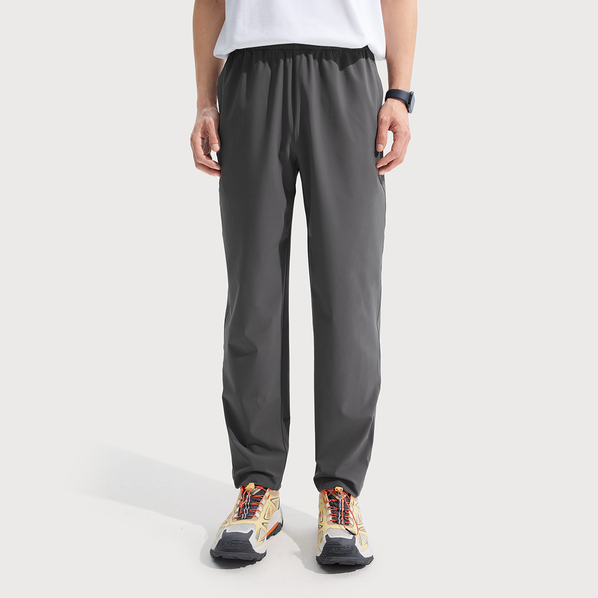 Li Ning Fitness Series Sports Pants Men’s Road Gray