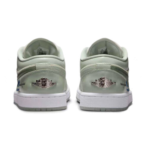 Jordan Air Jordan 1 Vintage Basketball Shoes Women’s Low Top White/Green