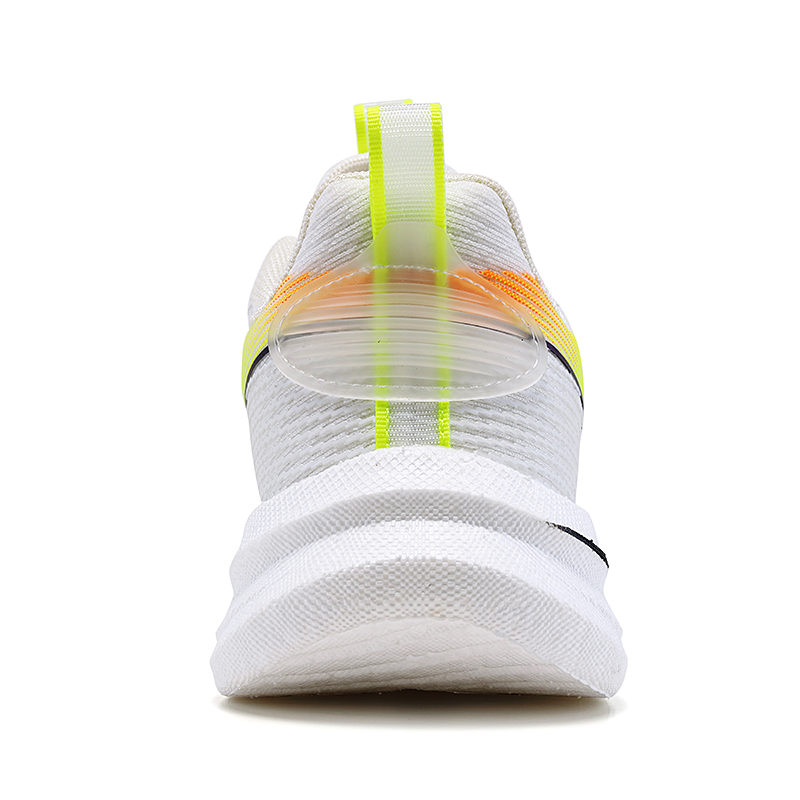 JINLAIKE Slip Resistant Abrasion Resistant Low top Running Shoes Unisex White Green