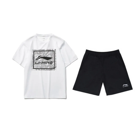Li Ning Casual Sportswear Unisex White+Black