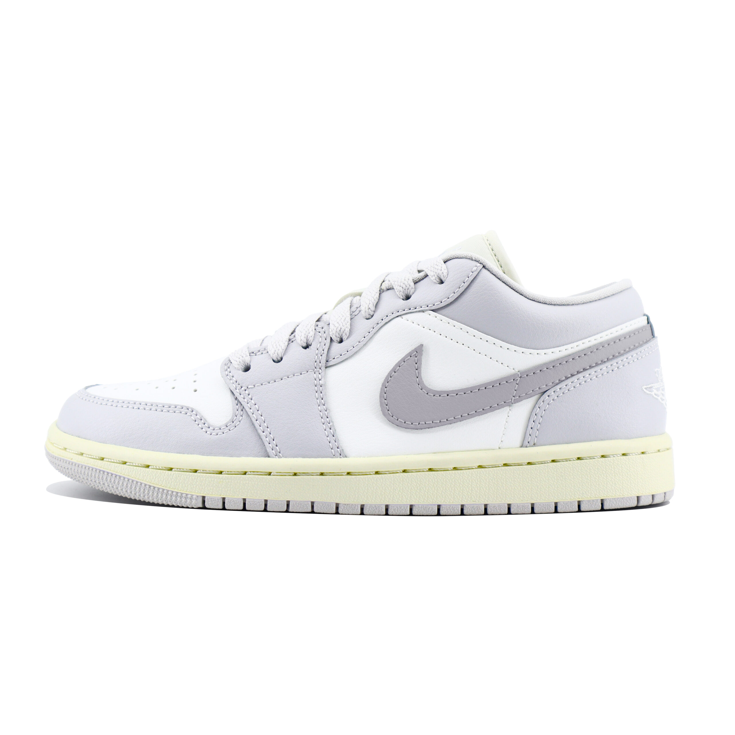 Jordan Air Jordan 1 Chuangyi Slip Resistant Abrasion Resistant Low top Vintage Basketball Shoes Unisex White Gray