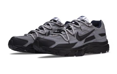 Nike Initiator Cow Split Leather Cushioning Low top Casual Running Shoes Unisex Black Gray
