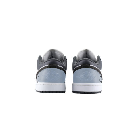 Jordan Air Jordan 1 Low Abrasion Resistant Low top Vintage Basketball Shoes Unisex Black Gray
