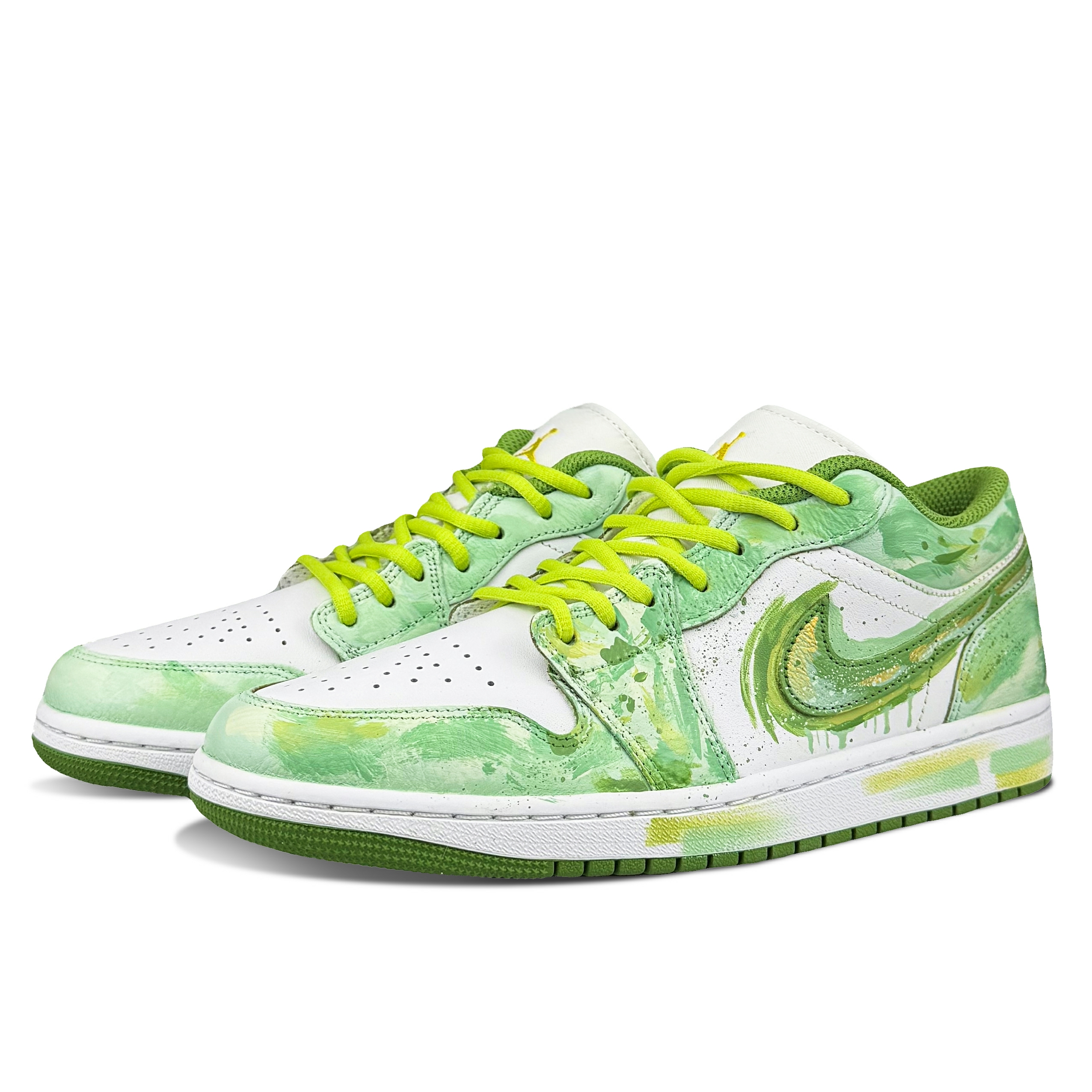 Jordan Air Jordan 1 Low top Vintage Basketball Shoes Unisex Mint Green