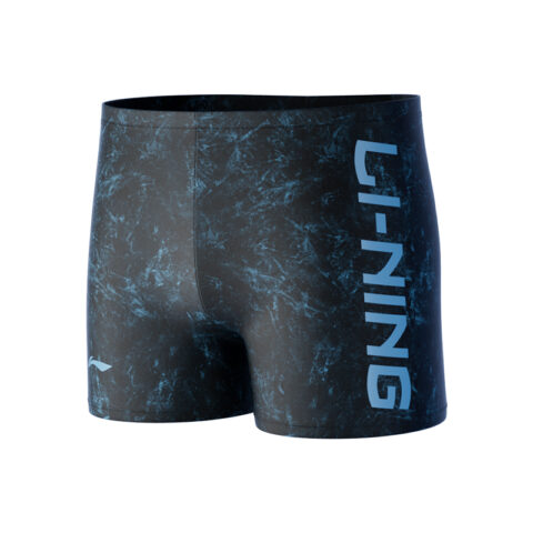 Li Ning Swimming Shorts Men’s Moderate Square Leg Swim Trunks